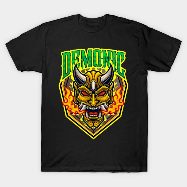 Devil Mask Esport 4.3 T-Shirt by Harrisaputra